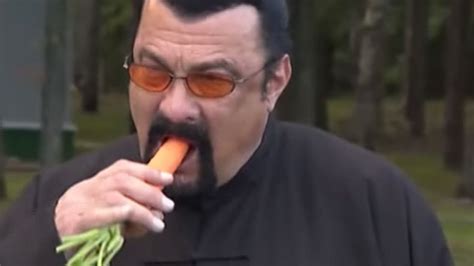 steven seagal visits belarusian president receives carrot and watermelons video — rt viral