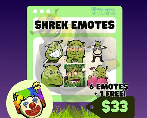Blursed Shrek P2u Emotes Twitch And Discord Descarga Etsy México
