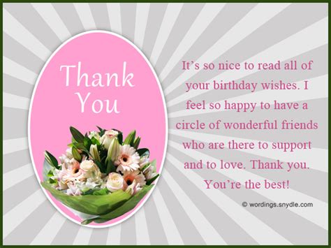 How To Say Thank You For Birthday Wishes Wordings And