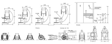 Wheel Chair Elevation Design 2d Autocad Drawing Free Download Cadbull
