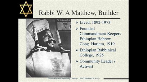 He Started The Hebrew Israelite Movement In America And Became The 1st