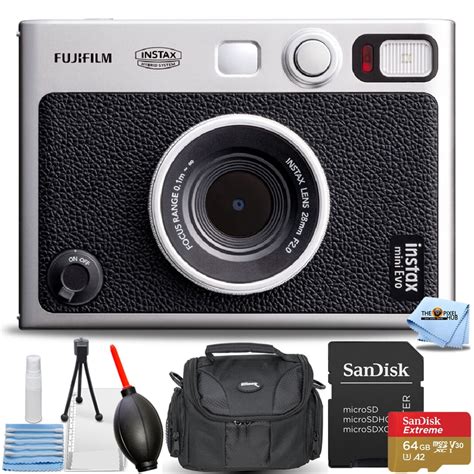 Fujifilm Instax Mini Evo Hybrid Instant Camera 16745183 6pc Accessory