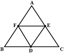 D E And F Are Respectively The Mid Points Of Sides BC CA And AB Of