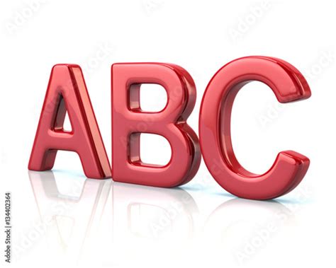 Red Abc Letters 3d Illustration Stock Photo And Royalty Free Images