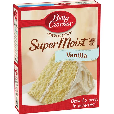 Betty Crocker Super Moist Vanilla Cake Mix 1525 Oz