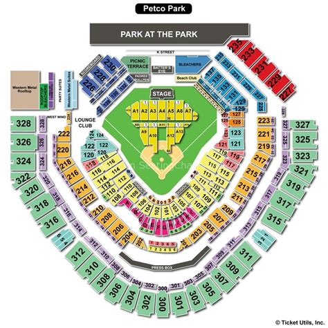 Petco Park San Diego Ca Seating Chart View