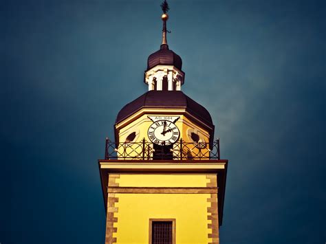 3840x2160 Wallpaper Building Church Clock Tower Steeple