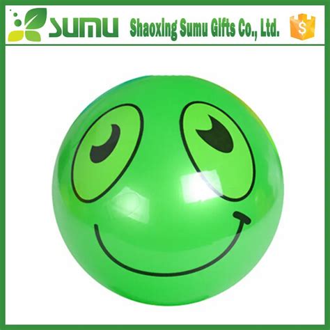 Fancy Style Inflatable Pvc Multicolor Smiley Face Beach Ball Buy