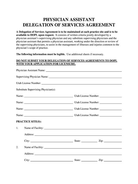 Delegation Agreement Template Form Fill Out And Sign Printable Pdf