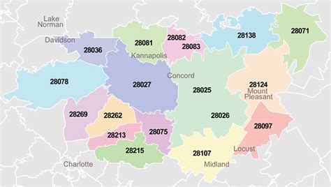 Charlotte North Carolina Zip Code Map Secretmuseum