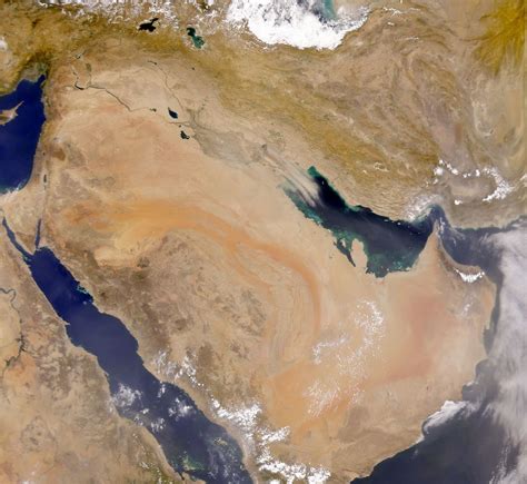 Large Detailed Satellite Map Of Saudi Arabia Saudi Arabia Asia
