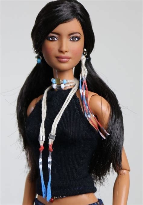 16 Barbie Ken Repaint Ooak Doll Native American Aa Barbie Basics Model