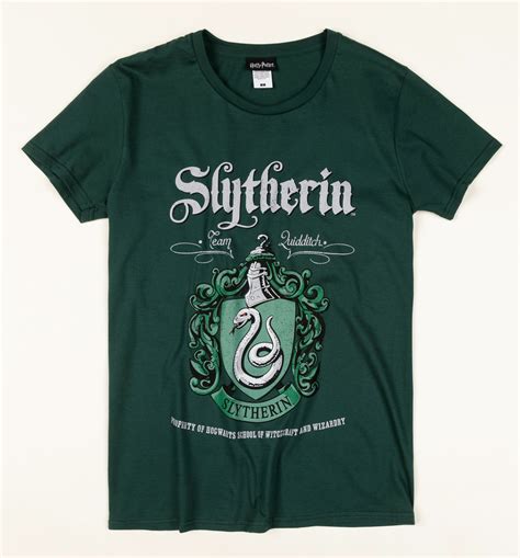 Dark Green Harry Potter Slytherin Crest T Shirt