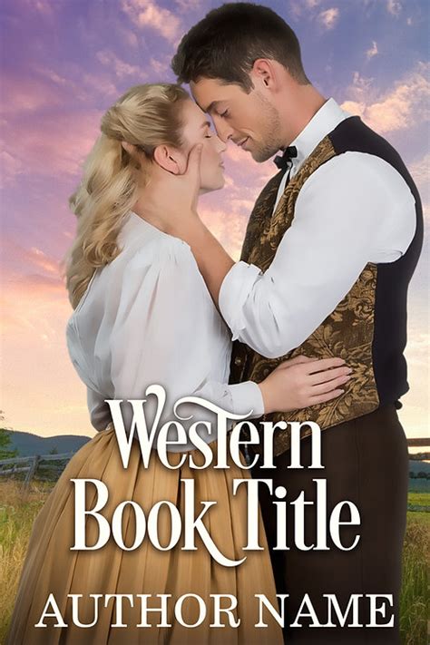 Premade Historical Western Romance Book Cover 6