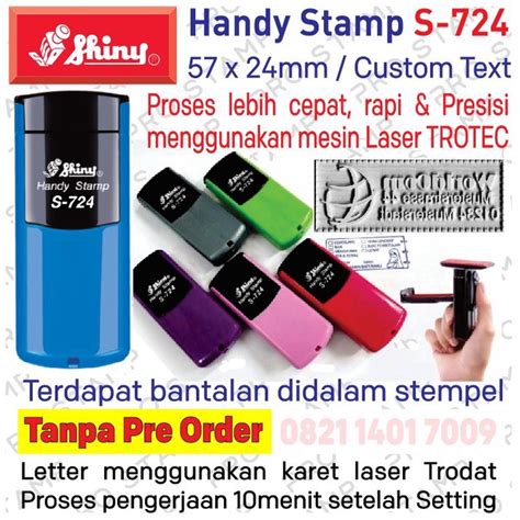 Jual Stempel Nama Dokter Nik Shiny S 724 Handy Stamp Shopee Indonesia