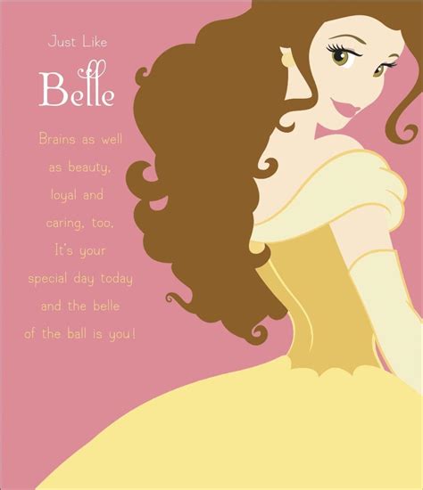 Belle Disney Princess Birthday Card Uk Office Products