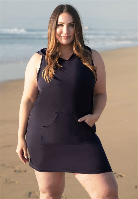 Sleeveless Swim Cover Up By Nautica Plus Size Swimsuit Cover Ups