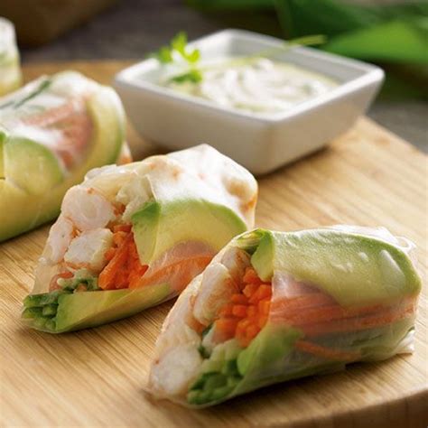 Since writing my first fresh spring rolls recipe (summer rolls) tutorial back in 2008, i've received many more questions about how to roll and store fresh rice paper rolls or fresh spring rolls. California Spring Rolls | Recipe | Appetizer snacks ...