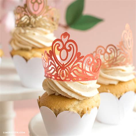 Papercut Princess Crown And Cupcake Toppers For The Royal Wedding