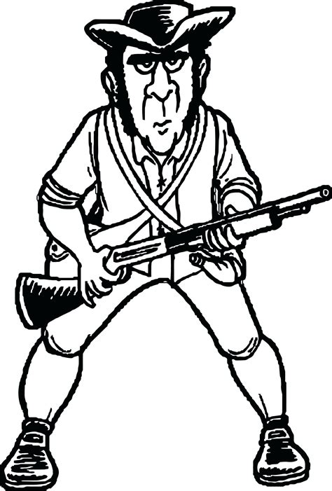 American Revolutionary War Coloring Pages Sketch Coloring Page