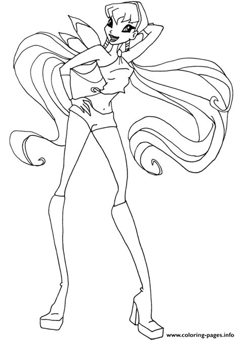 Stella Winx Club Fairy Coloring Pages Cartoon Coloring Pages Porn Sex