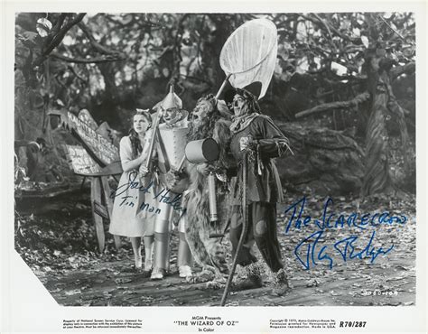 Lot Detail Ray Bolger And Jack Haley Dual Signed The Wizard Of Oz Promotional Photo Psa Dna
