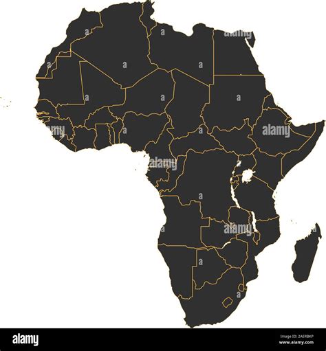 African Countries Outline Hi Res Stock Photography And Images Alamy