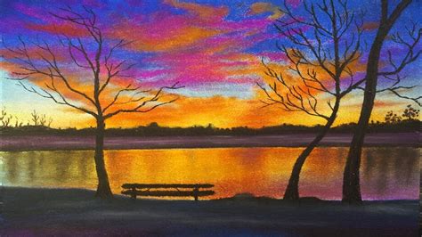 Pastel Drawing Ideas Sunset Learn How To Draw Sunset With Soft