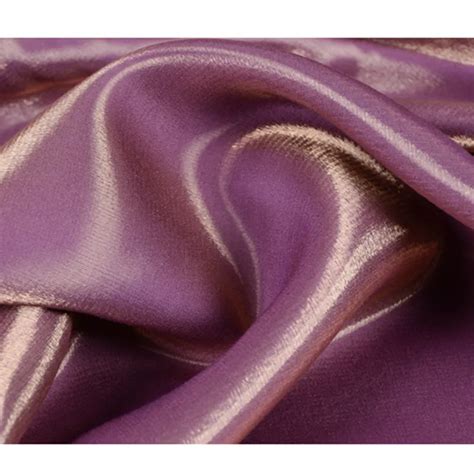 Cf551 Luxury Gloss Purple Thick Silk Satin Tencel Cotton Linen Fabric