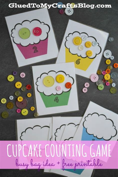 Cupcake Counting Game Busy Bag Idea And Free Printable