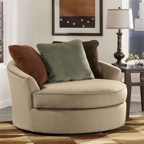 Upgrade your living room style with our modern accent and armchairs. Laken Mocha Oversized Swivel Accent Chair Signature Design ...
