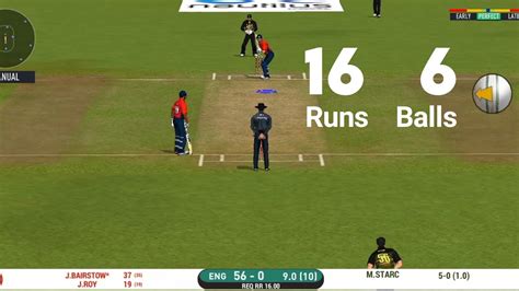 Aus Vs Eng Match Last Over Thriller Real Cricket 20 Game With