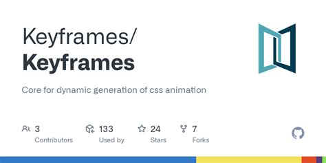 Github Keyframeskeyframes Core For Dynamic Generation Of Css Animation