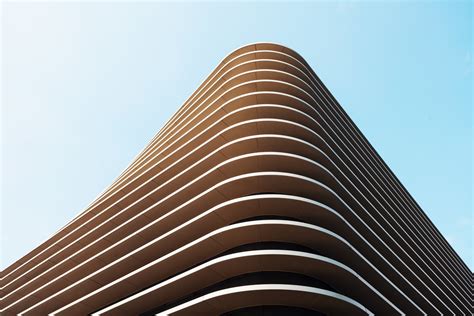 Scalloped Brown Building Architecture Modern Minimal Hd Wallpaper