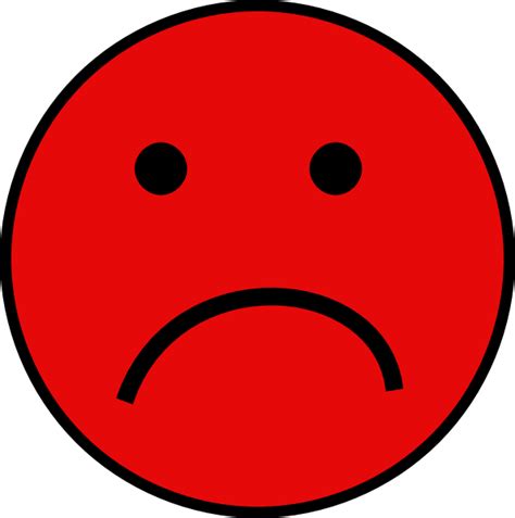 Red Frowny Face Clipart Best