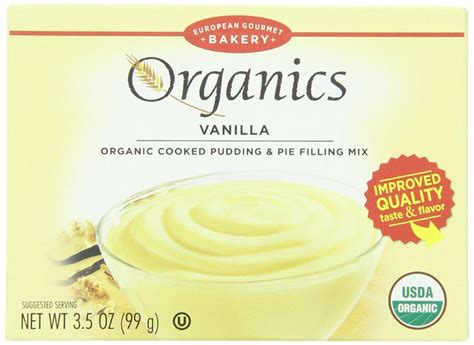 European Gourmet Bakery Organic Pudding Mix Vanilla 35 Ounce Pack