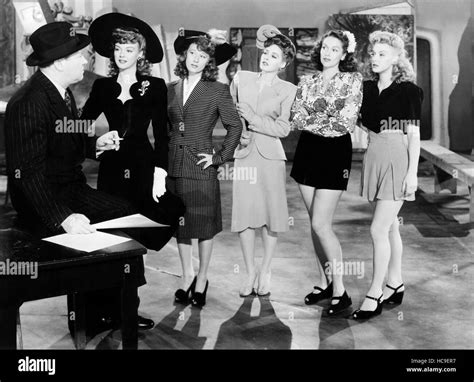 Two Senoritas From Chicago From Left Emory Parnell Leslie Brooks Joan Davis Ramsay Ames