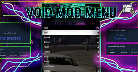 Void Mod Menu 144 For Gta V Online 154 Working And Tested By Best Menu