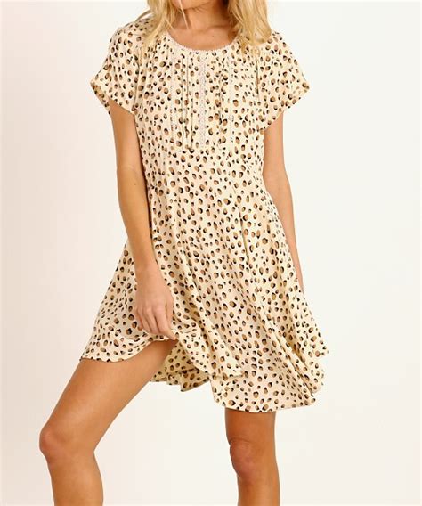 Kivari Valentina Babydoll Mini Dress Leopard Va04 Free Shipping At