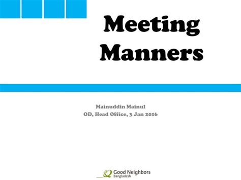Meeting Manners Tips For Preparedness Timeliness Silence And