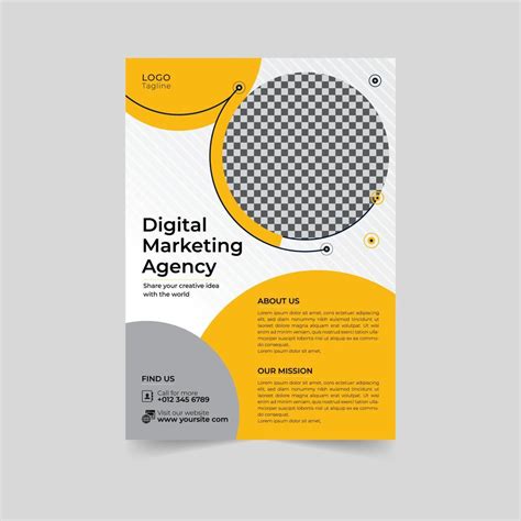 Business Flyer Design Corporate Flyer Template Geometric Shape Poster