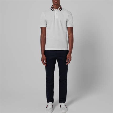 Gucci Mens Tiger Collar Polo Shirt Classic Fit Polos