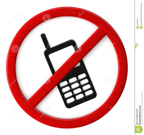 No Mobile Phone Sign Clip Art