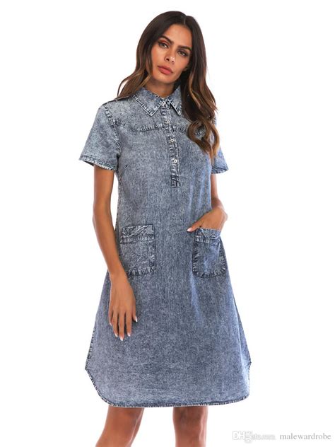 2021 Women Designer Denim Blue Jean Dresses Summer Beading Design