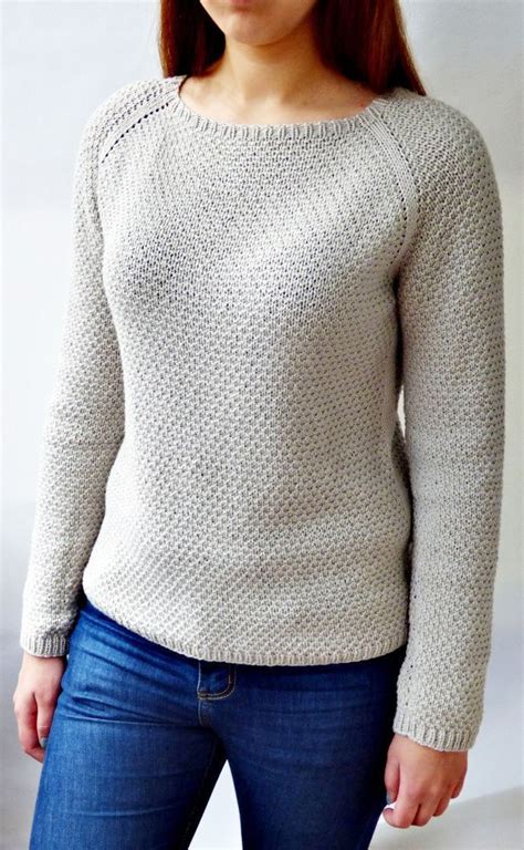 Knitting Pattern Pearl Sweater Top Down Seamless Sizes Etsy In 2021