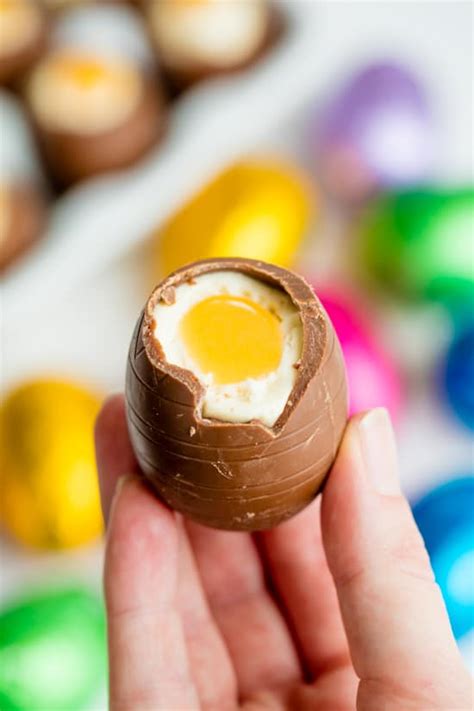 cheesecake filled easter eggs