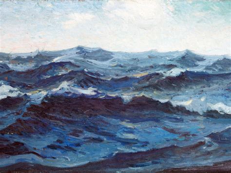 Vintage Ocean Waves Crashing Art Boys Room Oil Painting Etsy
