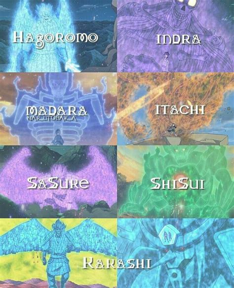 Todos Los Susanoos Susanoo Personagens Naruto Shippuden Hagoromo