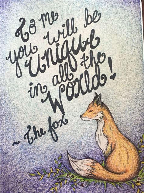 The Little Prince Fox Quotes Inspiration