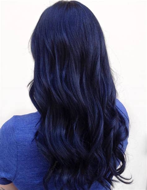 Black hair lets the colors do their job! Blue Black Hair: How to Get It Right